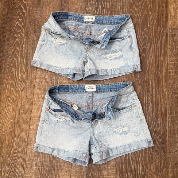 Aeropostale Distressed Jean Shorts – Set of 2 – Size 5/6 - Picture 10 of 12